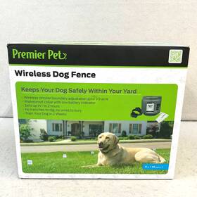 Gifoo-16917 Premier Pet Wireless Dog Fence 1/2 Acre Boundary Waterproof Collar Sealed Box