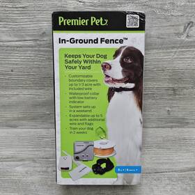 Premier Pet Gig00-16819 In-ground Fence System 1/3 Acre Expandable 5 Acres Waterproof Collar