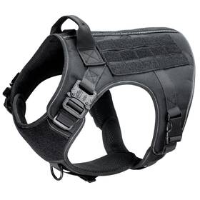 Pup Pals 744351966133 Tactical Dog Harness. No Pull Adjustable Easy To Control Pet Harness With Han