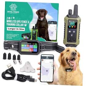 Quanzhou Purplebox Electronics Co Gco2b Gps Wireless Dog Fence System Collar 2-in-1 Remote Or App Controlled