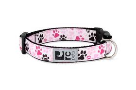 Rc Pet Products Pe-53002176 Pets 5/8 Inch Adjustable Dog Clip Collar X-small Pitter Patter Pink