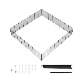 Real Relax Nlsf496-1 4 96ft In-ground Pool Fence Diy Installation Flexible Mobility Stainless