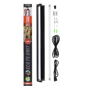 24in-24w Reptile Systems 121025 Eco T5 Unit Zone 3 Lighting Kit - Sliml