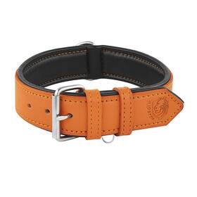 Riparo Motorsports 767023773020 Leather Dog Collar Large Padded Heavy Duty Wit