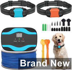 Ruxan 865rx5-2 Underground Electric Dog Fence System Waterproof Collar Receivers Up To 3/4 Acre