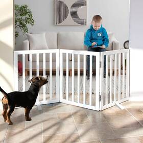 Sfjc Jcmw3xb Freestanding Indoor Dog Fence For The House Doorways Hallways Or Stairs Fo