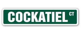 Signmission 670541465493 Cockatiel Street Sign Bird Pet Cage Australia Parrot Indoor/outdoor 18 Inch W