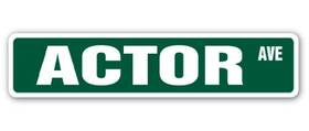 Signmission 721405510030 Actor Street Sign Acting Movies Theater Star Actress Indoor/outdoor 18 Inch W