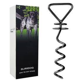 Sliridog Sg00006 Heavy Duty Dog Stake Tie Out Easy Installation Sui