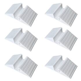 Snnshun Cw-022 6-piece Pet Gate Fence Support Feet Plastic Triangular Isolation Reinfo