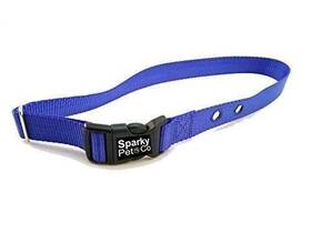 11276859 Sparky Pet Co Dog Fence Receiver Heavy Duty Replacement Strap 1 Inch Blue 2 Hole