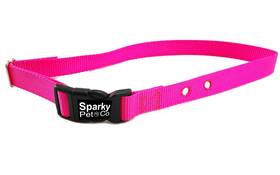 Sparky Pet Co 41-mlt-np 1 Nylon 2 Hole 1.25 Replacement Strap Wireless And In Ground Systems Neon Pink