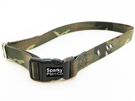 4346813683 Sparky Pet Co Receiver Heavy Duty 1 Inch Nylon Containment Replacement Strap Camo Green