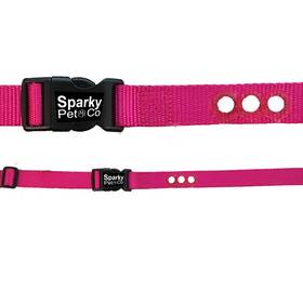 Sparky Pet Co 643845790646 1 Inch Wireless/stubborn Dog In-ground Replacement Collar Strap Raspberry