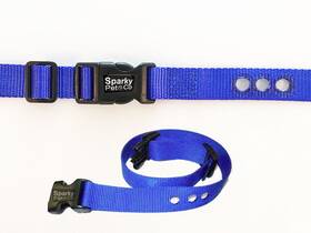 Rfa-48 Sparky Pet Co 643845796761 1 Inch Stubborn Dog In-ground Replacement Collar Strap 3 Cons Hole Navy Blue