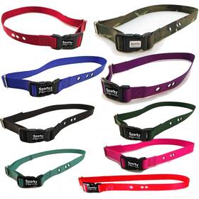 Sparky Pet Co 647369505175 Heavy Duty 1 Inch Nylon Containment Replacement Strap 3 Non Con Holes Red