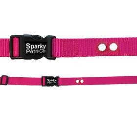 Sparky Pet Co 650348105297 1 Nylon 2 Hole 1.25 Replacement Strap In Ground Systems Neon Pink