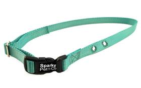 Sparky Pet Co 650348105501 1 Nylon 2 Hole 1.25 Replacement Strap For A Wireless And In Ground Systems Teal