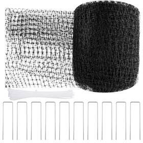 Sportyouth A-gn5100 Bird Netting 5x100 Ft For Garden Heavy Duty Black Deer Fence Nett