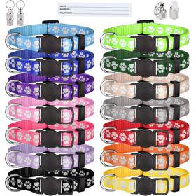 Stpiatue Stp191215 14 Pcs Puppy Collars For Litter Id Glow In The Dark Whelping Su