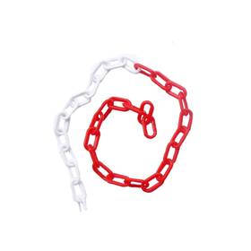 Strendier Kjkjkjj5456456 Plastic Chain Barrier Link Safe Decorative Garden Fence 5m/pack 6mm Red And W