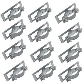 Supconn Nfb01 2-3/8 Inch Fence Bracket 12pcs Steel To Wood Brackets Brac