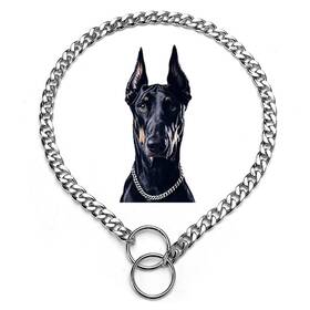 Teleyi Tedxc-sy3185-2.5 50 Silver Chain Collar For Dogs Metal Slip Link Dog Martingale Heav