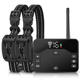 Teqhome 730056097838 Wireless Dog Fence 2-in-1 Electric System For 2 Dogs With Training