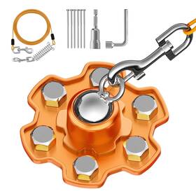Tivray P723314226552 Dog Tie Out Stake And Cable 360 Swivel No Tangle Heavy Duty Tether