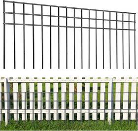 Tongmo 445008526504 32x10-inch No Dig Animal Barrier Fence 10 Pack Black Protective With