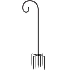 Twocorn Ys-myg76-hs Adjustable Shepherd Hook For Outdoor 76 Inch Bird Feeder Pole With 7 Prongs B