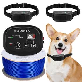 Ultracrab 716032212099 Basic In-ground Pet Fence - Underground 2 Dogs System Electric F