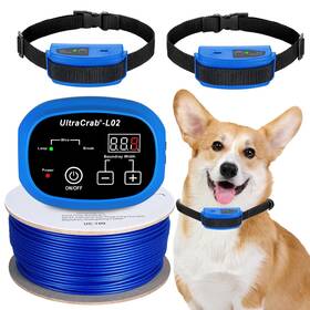 Ultracrab 738066195742 Basic In-ground Pet Fence - Underground 2 Dog System Electric