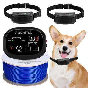 Ultracrab 738066195759 Basic In-ground Pet Fence - Underground 2 Dog System Electric