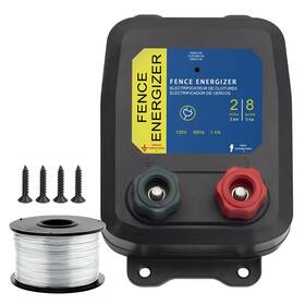 Urykec B0cp9b1tvr Electric Fence Energizer For Dogs Pe2 0.10 Joule And Spool Aluminum