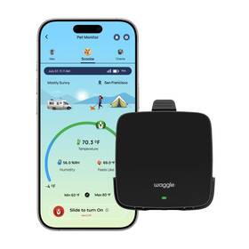 Waggle N13-aqi 4g Pet Temperature Monitor No Wi-fi Needed Real-time App
