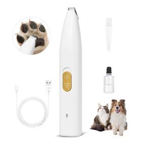 Waoniq 060401 White Rechargeable Mini Trimmer For Dogs And Cats - Low Noise Ideal Trimmi
