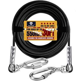 Watfoon To02 30ft Dog Leads For Yard 1500lbs Break Strength Heavy Duty Tie Out C