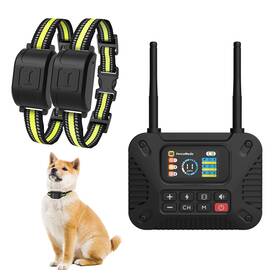 Weuyuy Dogf01 2-in-1 Wireless Dog Fence System 2.4ghz Training Collar With Remote Control 800ft