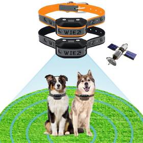 Wiez 661631291375 Gps Wireless Dog Fence Electric Collar Range 65-3281ft Adjustabl