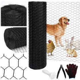 Wirewonders Abc1234 Black 19ga Chicken Wire 24inx150ft Fencing Garden Fence Metal