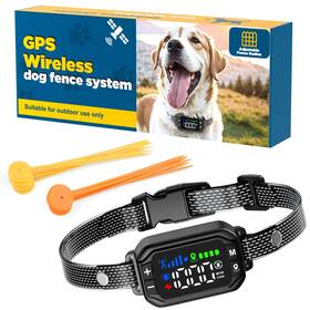 Wolicn 726852864781 Gps Dog Collar Wireless Fence Electric For Dogs Fe