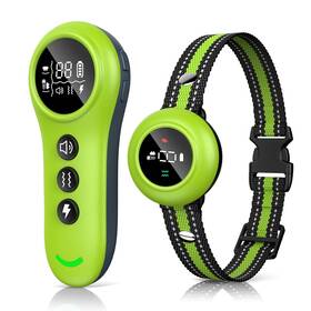 Xdx D-rs8-green 2-in-1 Dog Shock Collar And Bark 3300ft Training Wit
