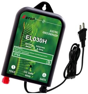 Xstop El030h Electric Fence Charger 3.7 Miles Low Impedance En