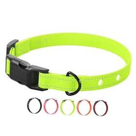 Ylsf E2309 Dog Nylon Collar Strap With 2 Holes For Electronic 1 Pack Fluorescent Green