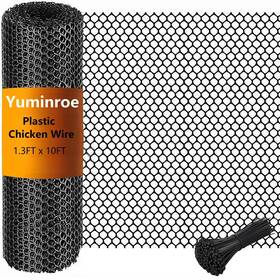 Yuminroe Us-pw-0.4m-3m Plastic Chicken Wire Mesh 1.3ft X 10ft 15.7in 120in Wire