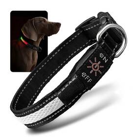 Zaprix 850072206059 Led Dog Collar - Bright Premium Weatherproof Light Up For Pet Safety