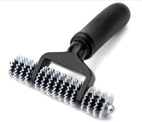 Zimpty 55-151 Zy393 Seaming Roller Spiked Star Grooming Carpet Pile Black