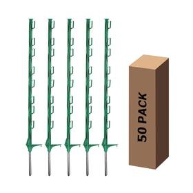 Zoiut Slp120g-50 50 Pack Electric Fence Posts 48 Inch/4ft Step-in Plastic For Farm And G