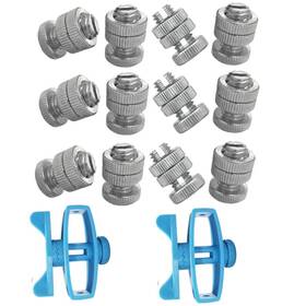 Zuobeiyi Zimo588-2 Electric Fence Wire Connectors And In Line Tensioner 14 Pack Aluminum Alloy S